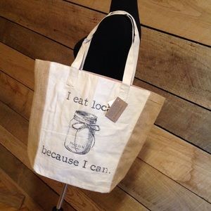 Large Canvas Tote Market Shoulder Hand Bag Pocket